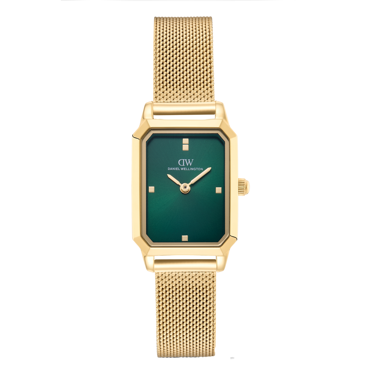 Octagonal Analog Emerald Gold