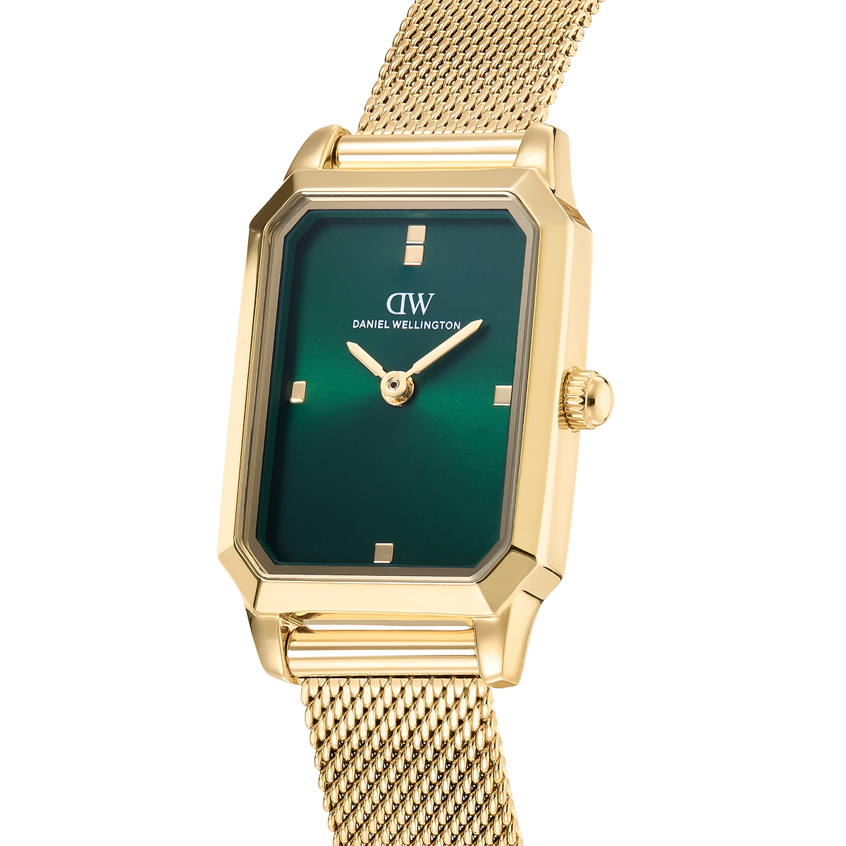 Octagonal Analog Emerald Gold