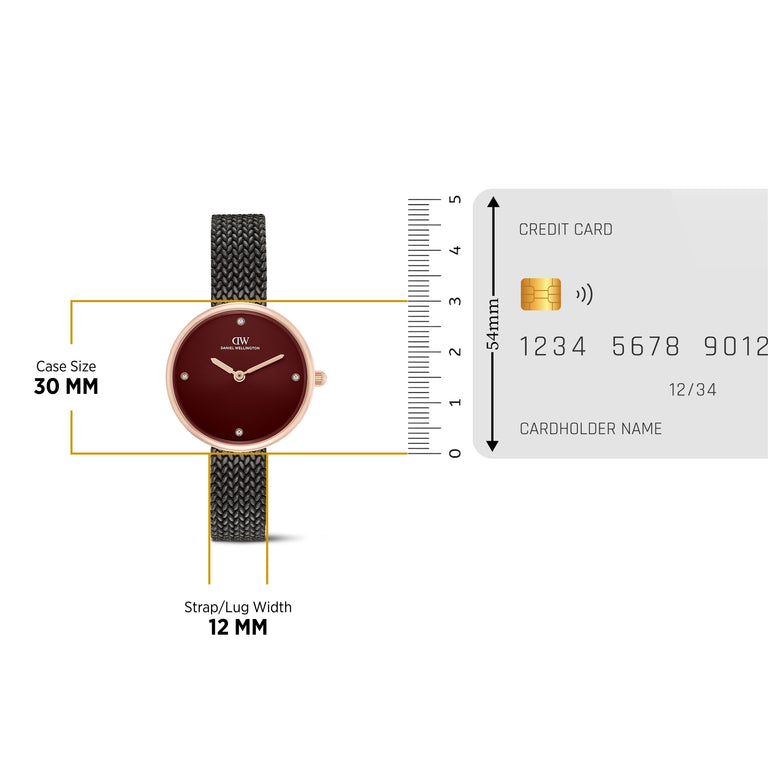 Round Analog Brown Rose Gold Ashfield