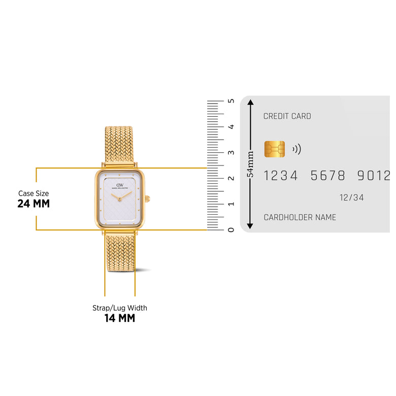 Square Analog Braided Gold