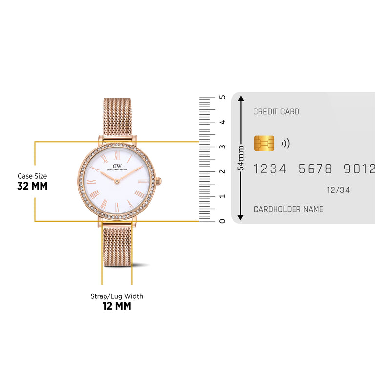 Round Analog Bezel Rose Gold