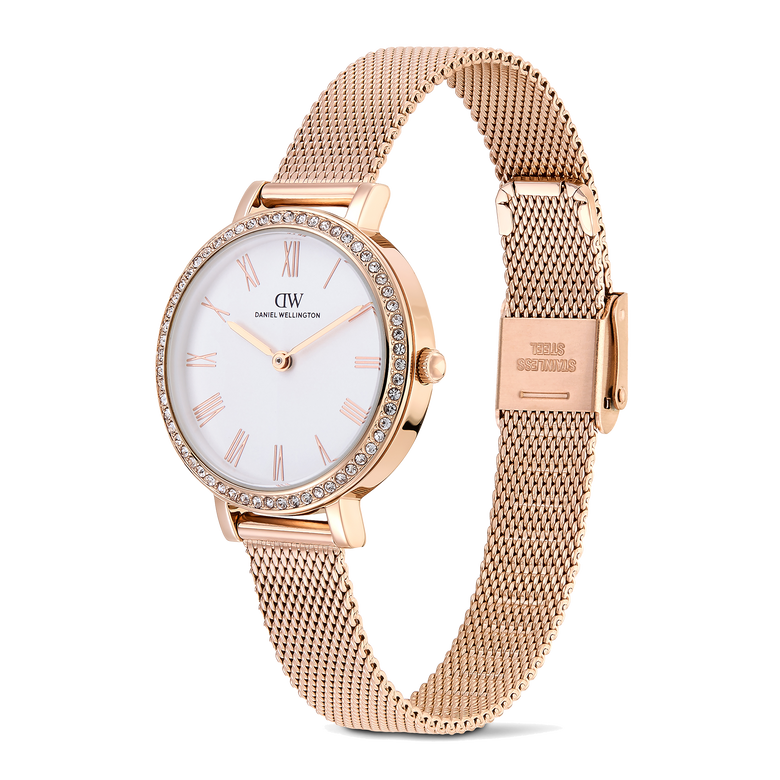 Round Analog Bezel Rose Gold