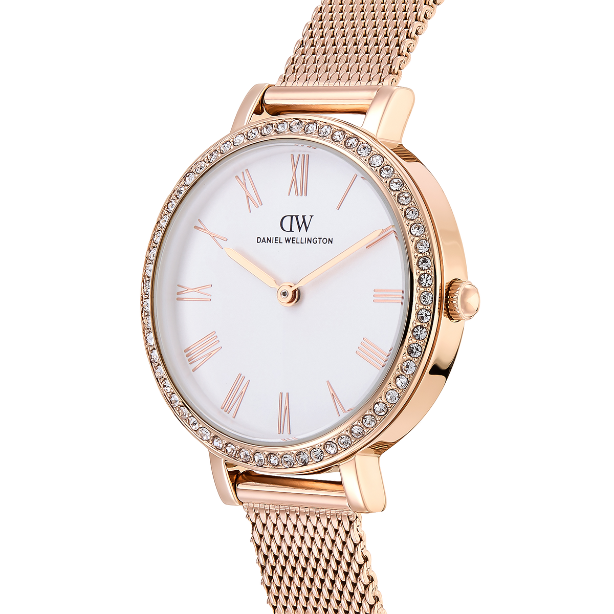 Round Analog Bezel Rose Gold