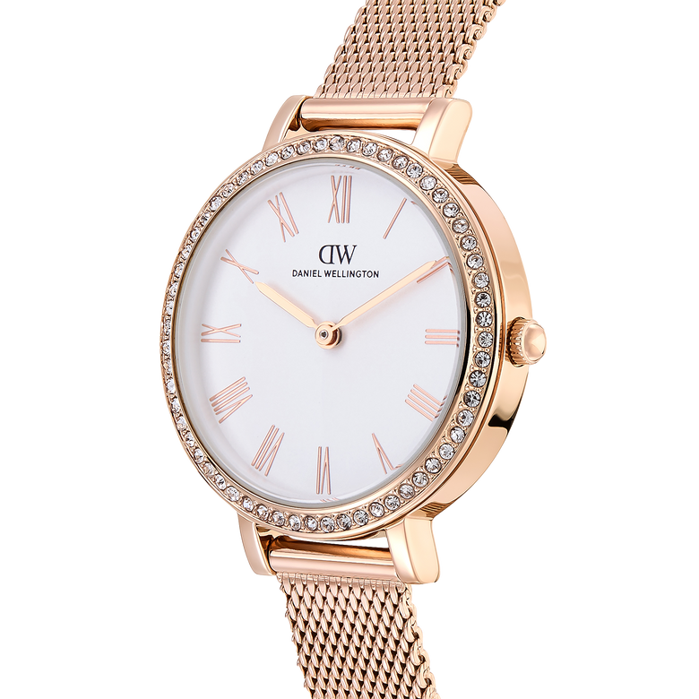 Round Analog Bezel Rose Gold