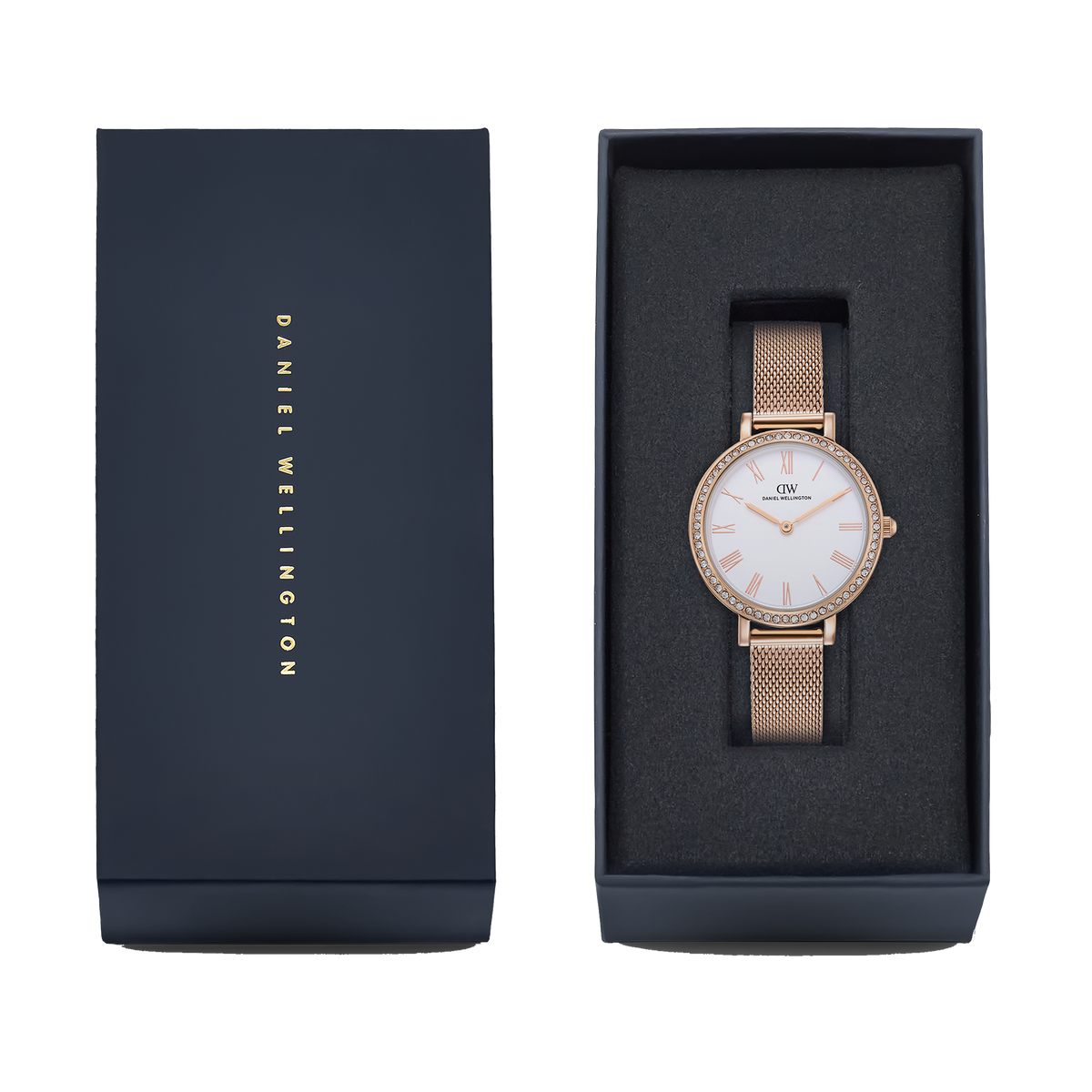 Round Analog Bezel Rose Gold