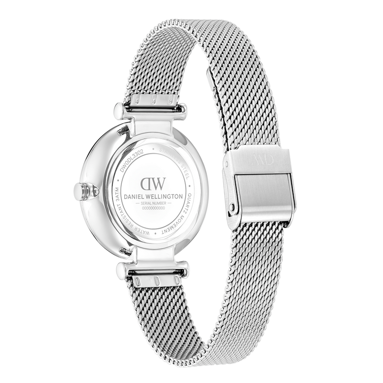 Round Analog Black Silver