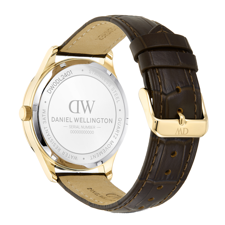 Round Multi Eye Dark Brown Gold