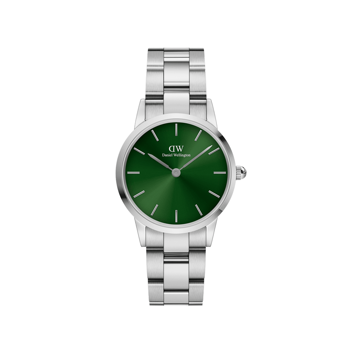 Iconic Link Green Silver Silver 28mm