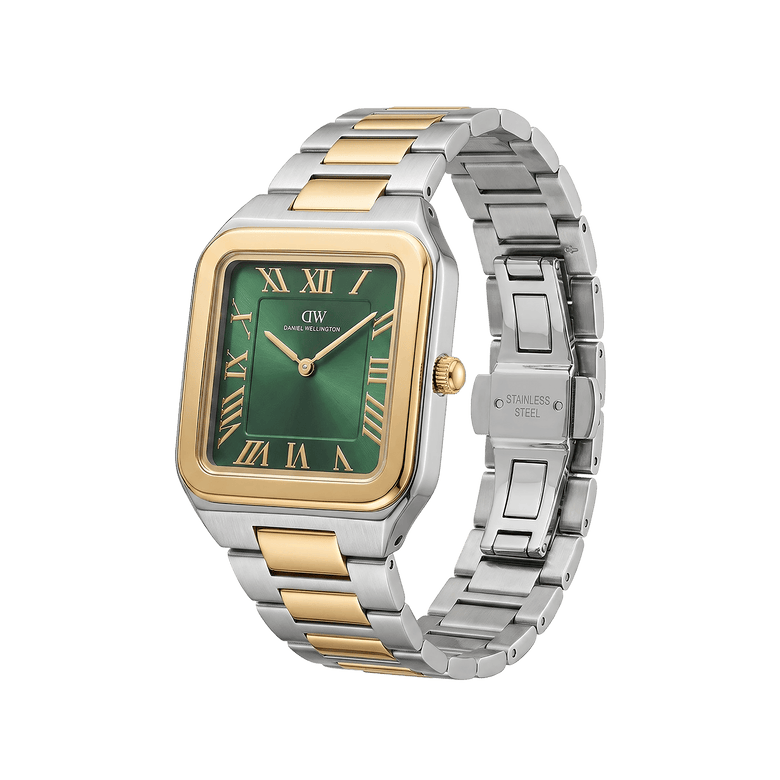 Square Analog Emerald Two Tone