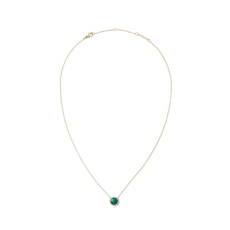 Audrey Necklace Malachite Gold