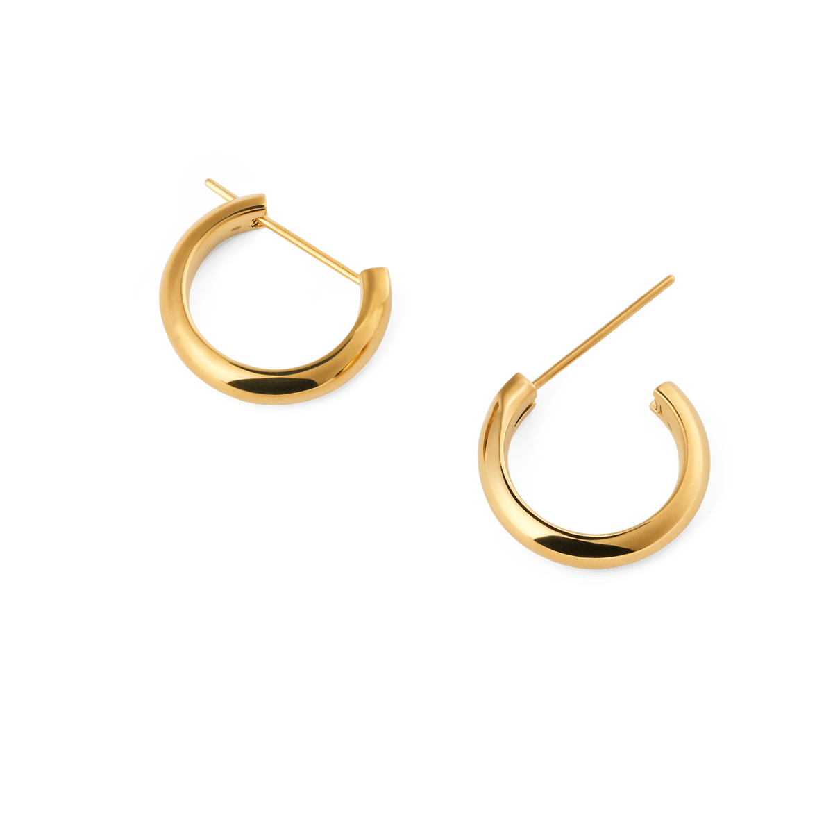 Arch Earrings Gold 12mm