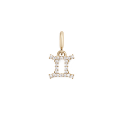 Zodiac Watch Charm Gold