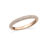 Pavé Ring Rose Gold 3 mm