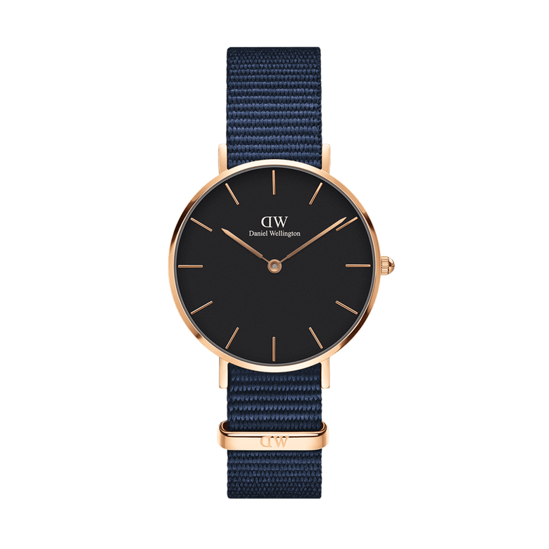 Petite Bayswater Black Rose Gold