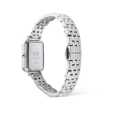 Quadro Roman Numerals Date 5-link Silver