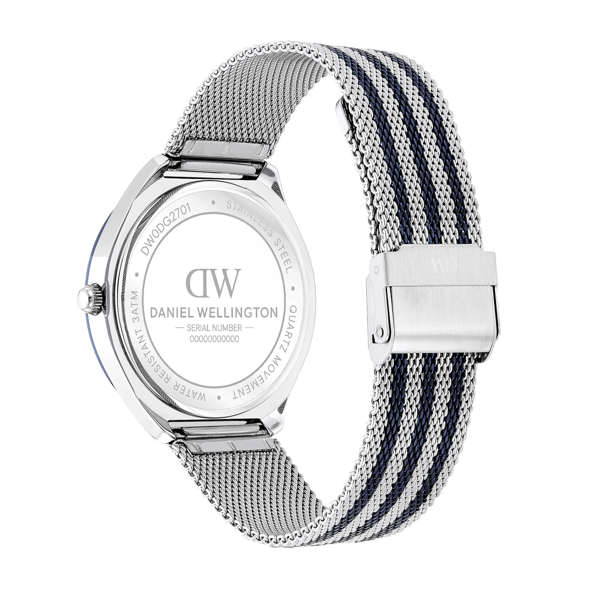 Round Analog Blue Two Tone