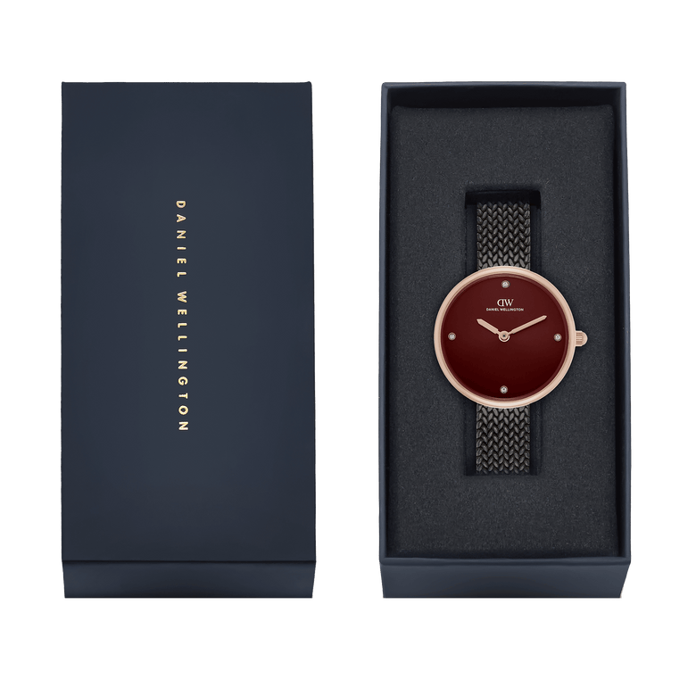 Round Analog Brown Rose Gold Ashfield
