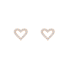 Mirelle Heart Earring Rose Gold