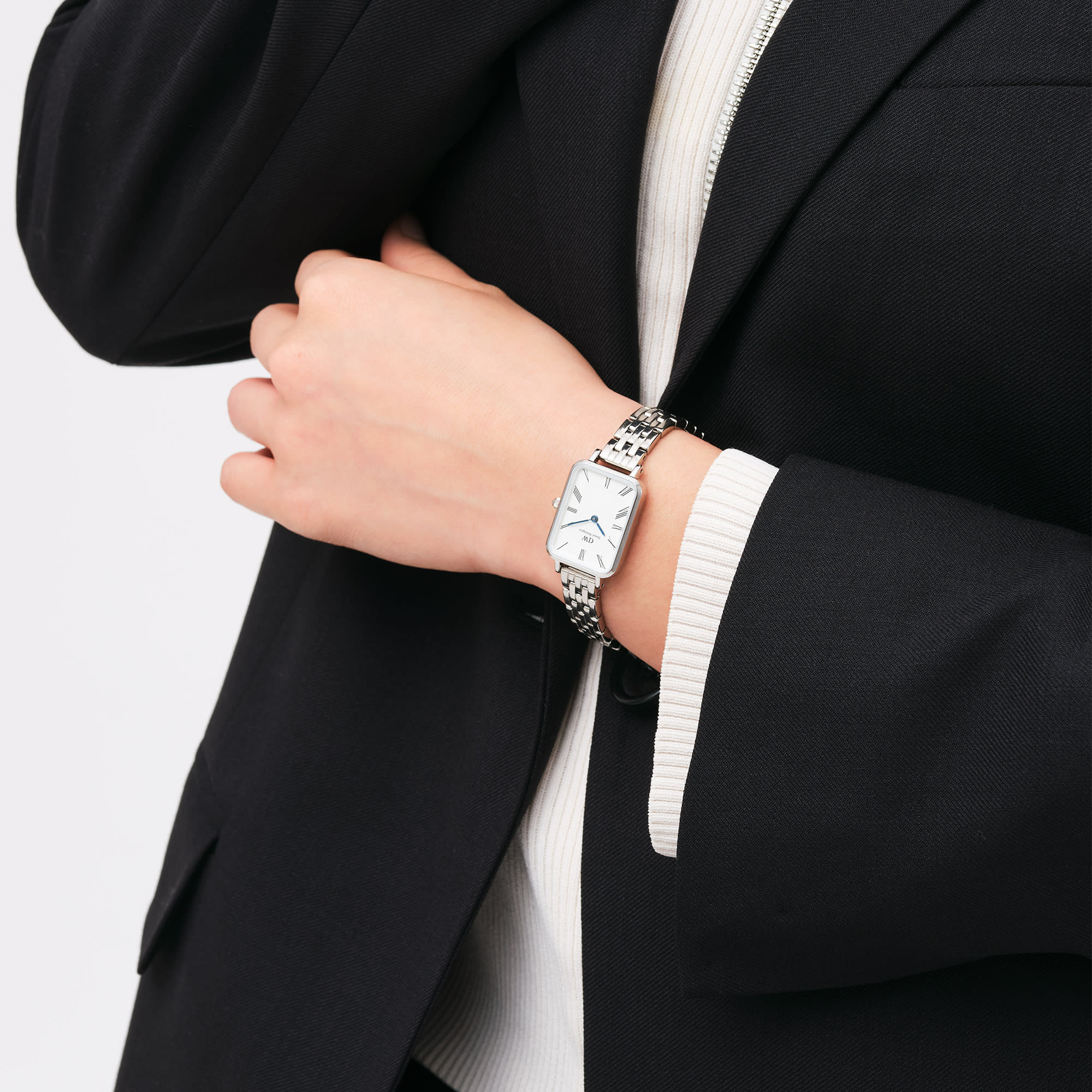Quadro Link Watch 20X26mm in Silver