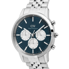 Iconic Chronograph Arch 5-Link Arctic Panda Silver