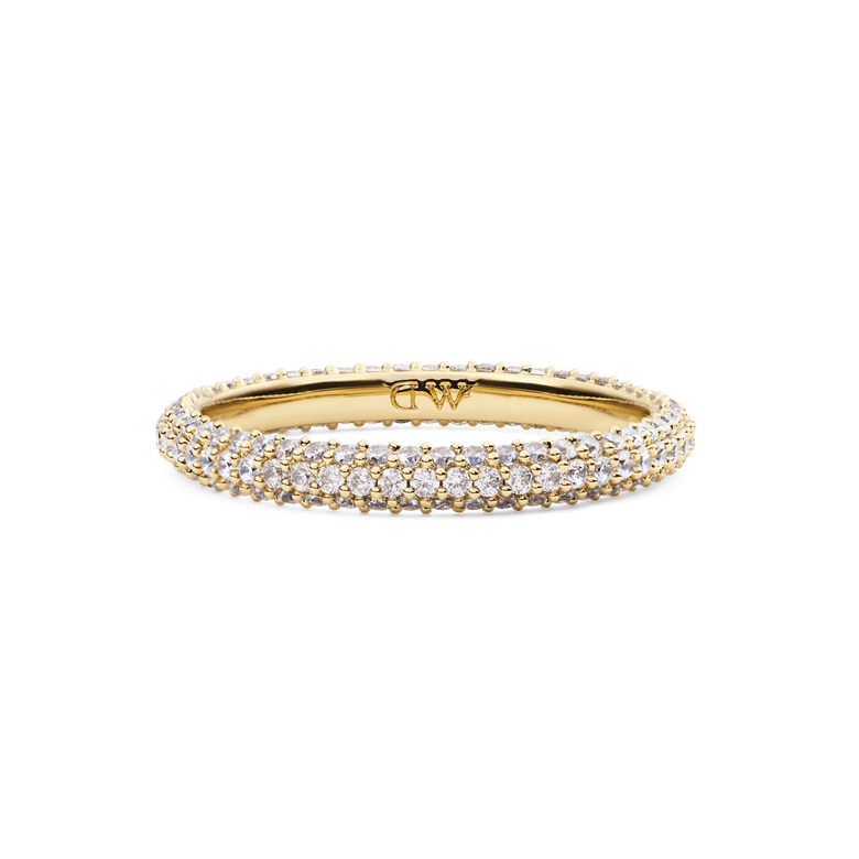 Pavé Ring Gold 3 mm