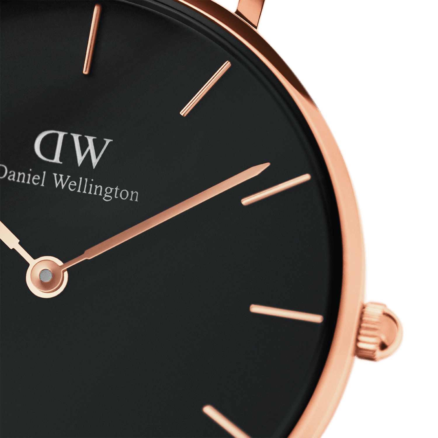 Petite Bayswater Black Rose Gold
