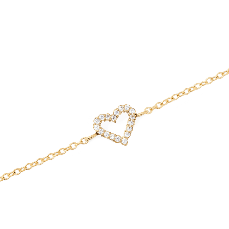 Mirelle Heart Bracelet Gold