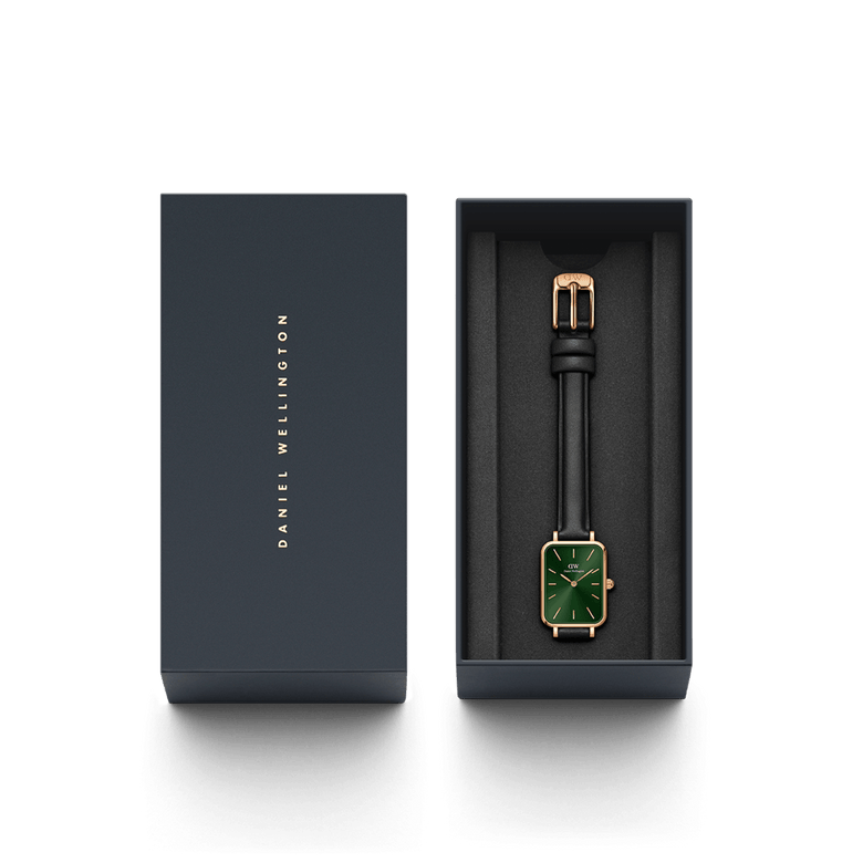 Quadro Pressed Sheffield Emerald Rose Gold
