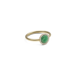 Audrey Ring Jade Gold