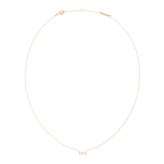 Mirelle Infinity Necklace Rose Gold