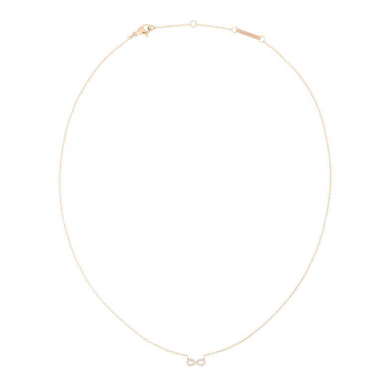Mirelle Infinity Necklace Rose Gold