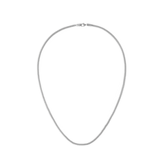 Tide Mesh Necklace Silver 2.8