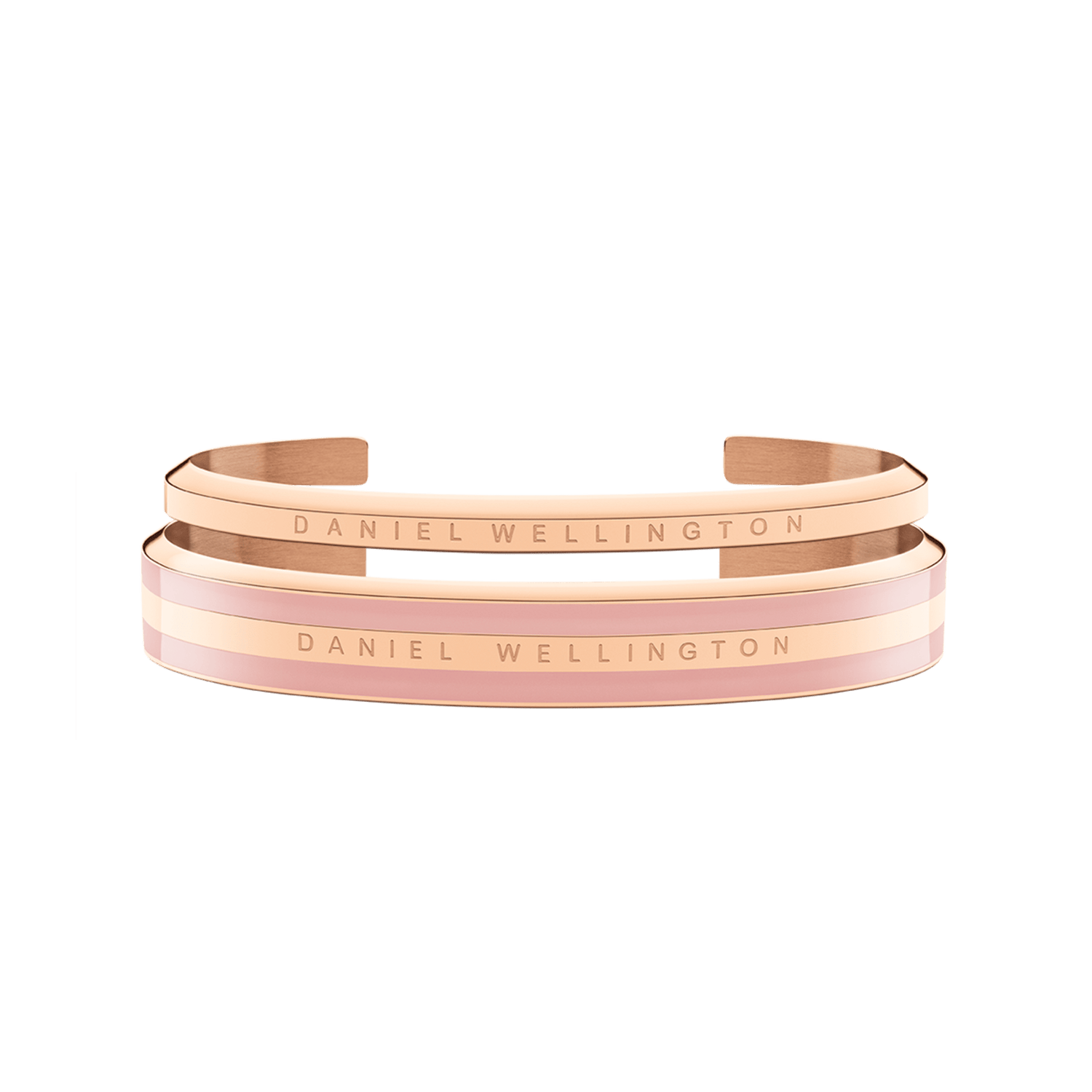 Emalie Bracelet Dusty Rose + Classic Bracelet Rose Gold