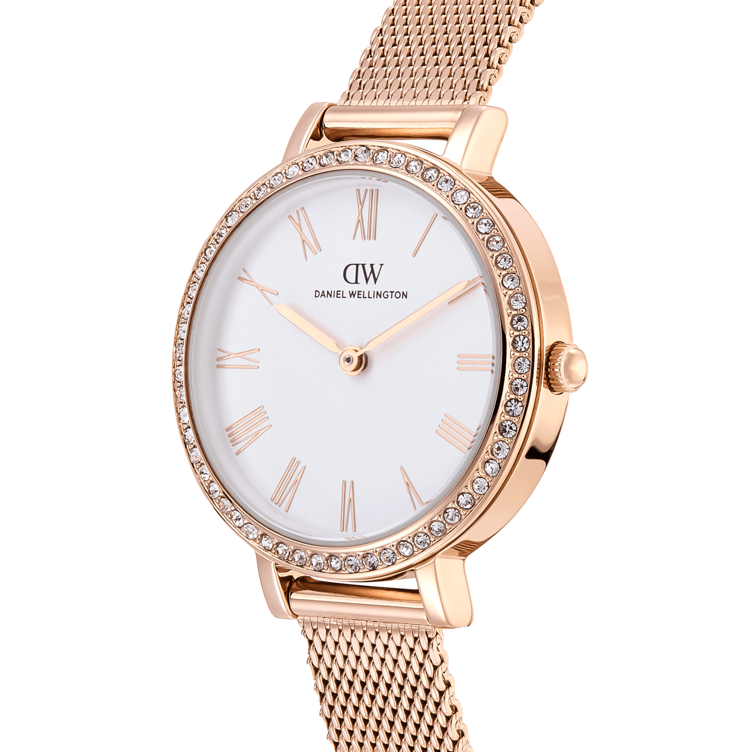 Round Analog Bezel Rose Gold