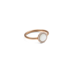 Audrey Ring Mother of Pearl Rose Gold