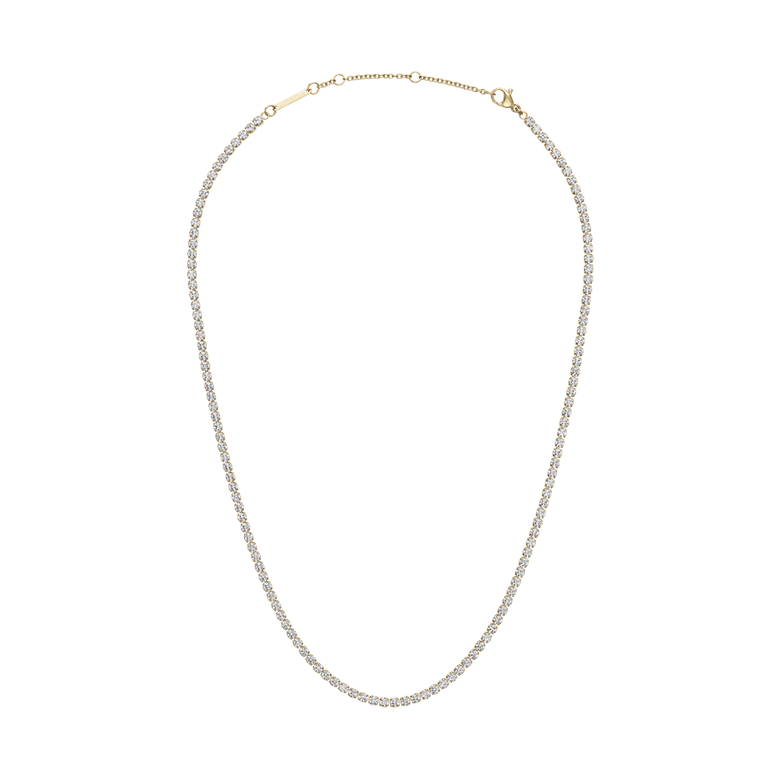 Classic Tennis Necklace Gold