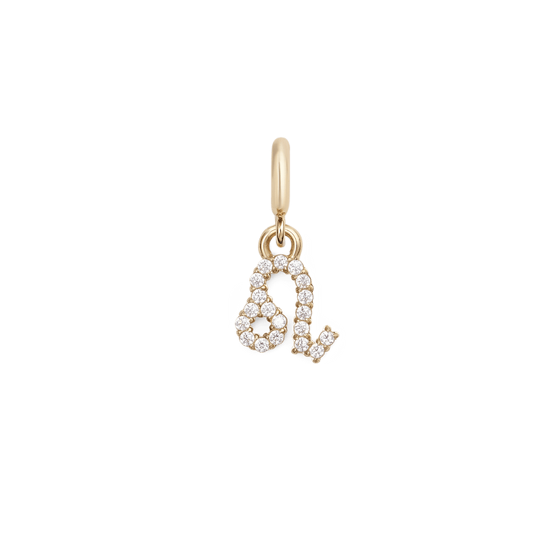 Zodiac Watch Charm Gold