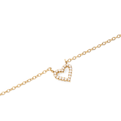 Mirelle Heart Necklace Gold