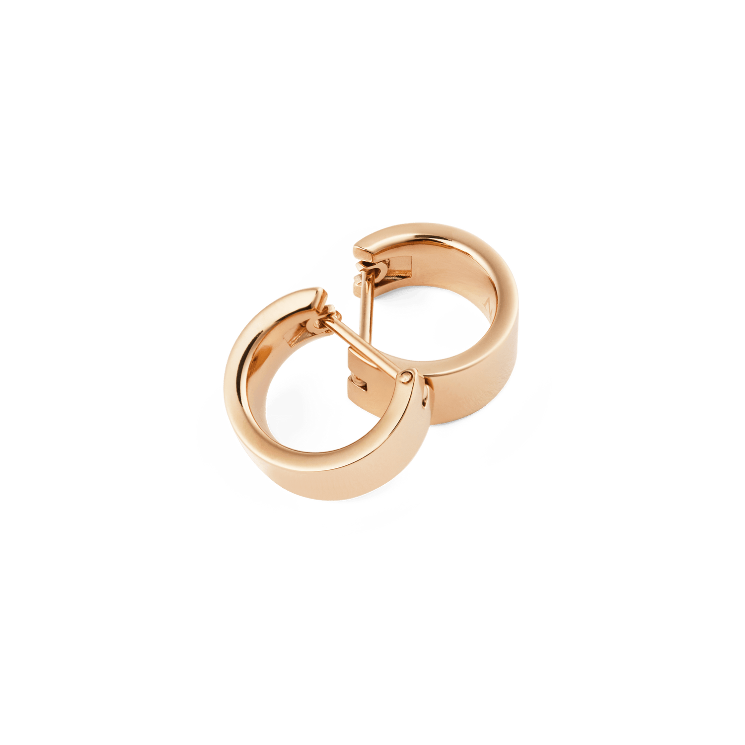 Line Earrings Polished Rose Gold 5.5mm