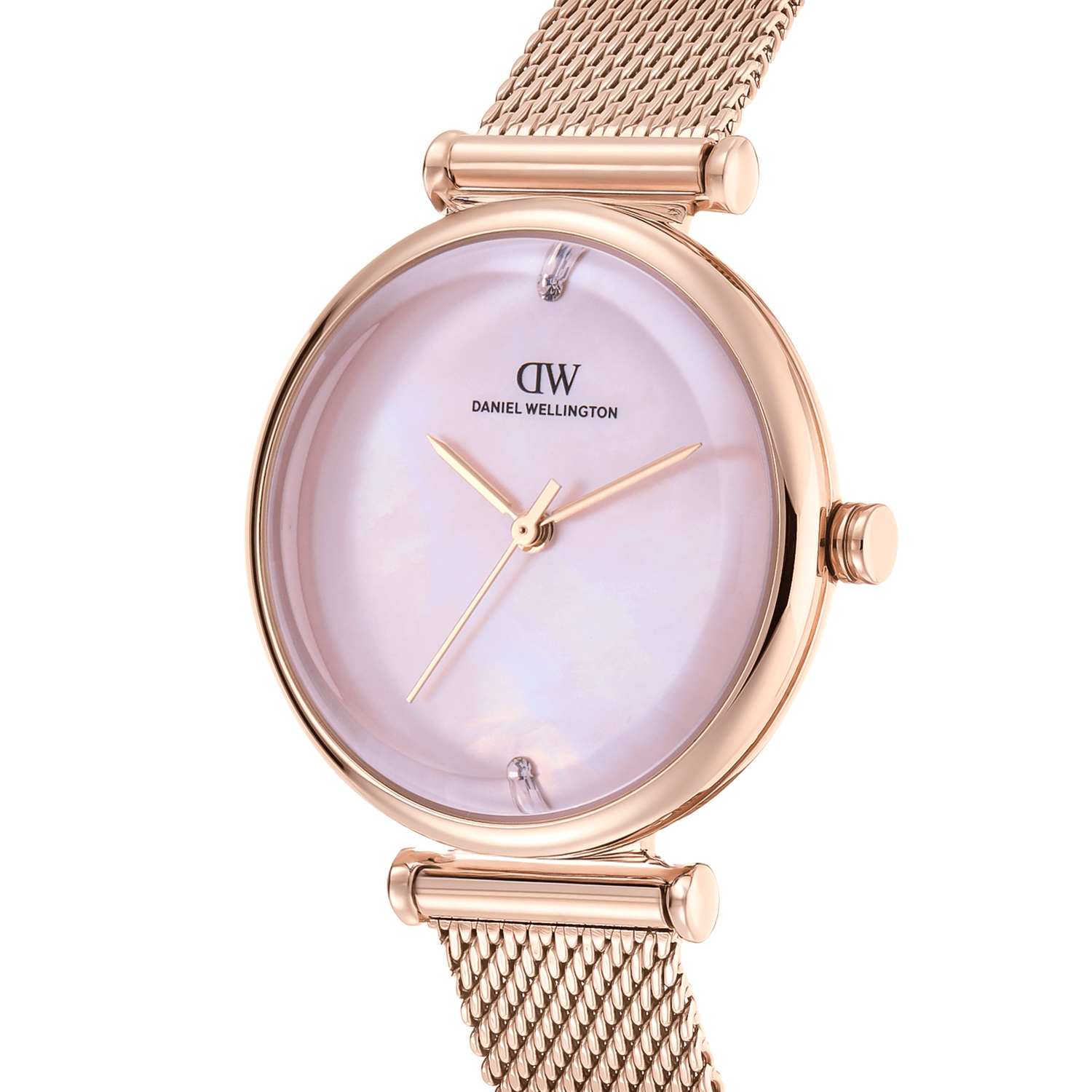 Round Analog Pink MOP Rose Gold