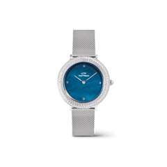 Crystalline Bezel Sterling Blue