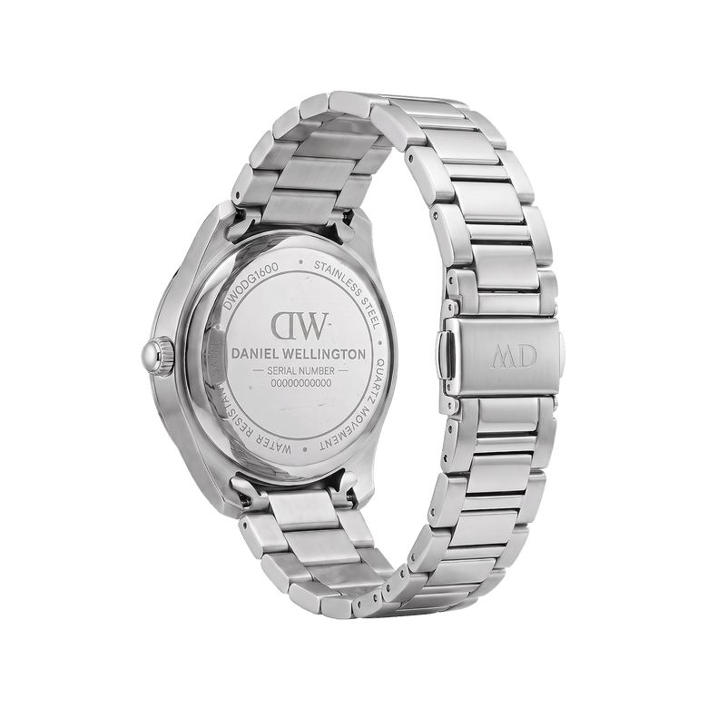 Round Analog Link Silver