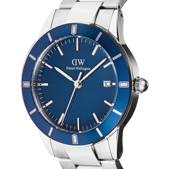 Iconic Paradigma Link Blue Enamel Silver
