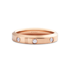 Classic Lumine Ring Rose Gold  4mm