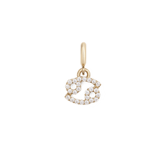 Zodiac Watch Charm Gold