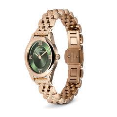 Ophelia Mini Emerald Rose Gold