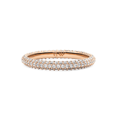 Pavé Ring Rose Gold 3 mm