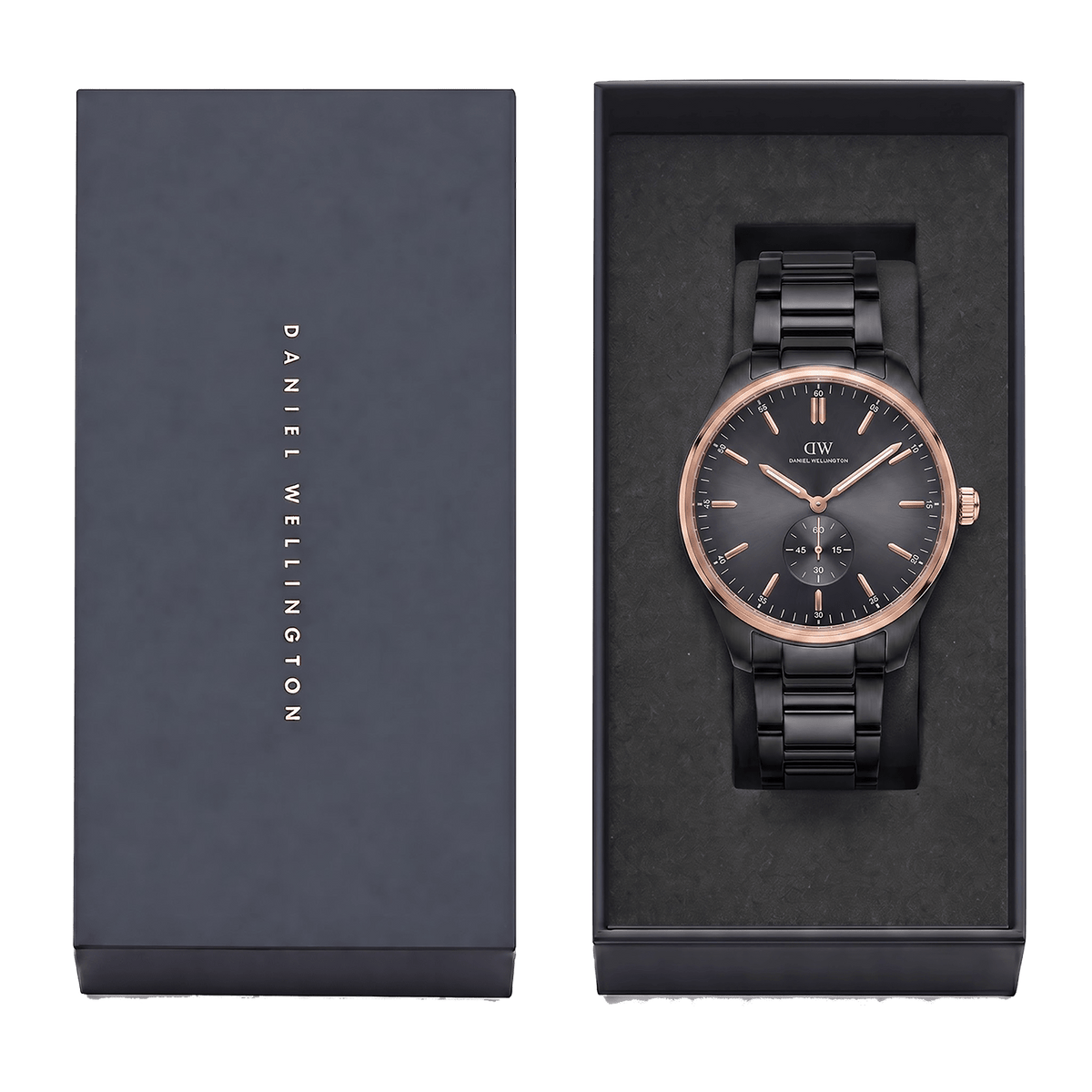 Round Analog Link Black Two Tone