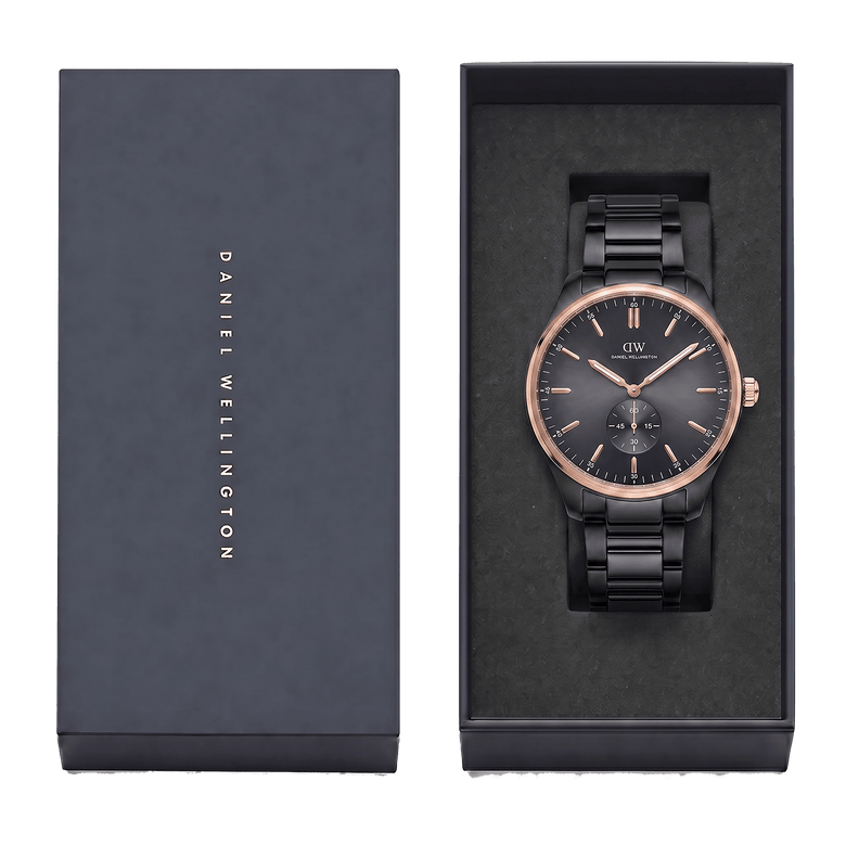 Round Analog Link Black Two Tone