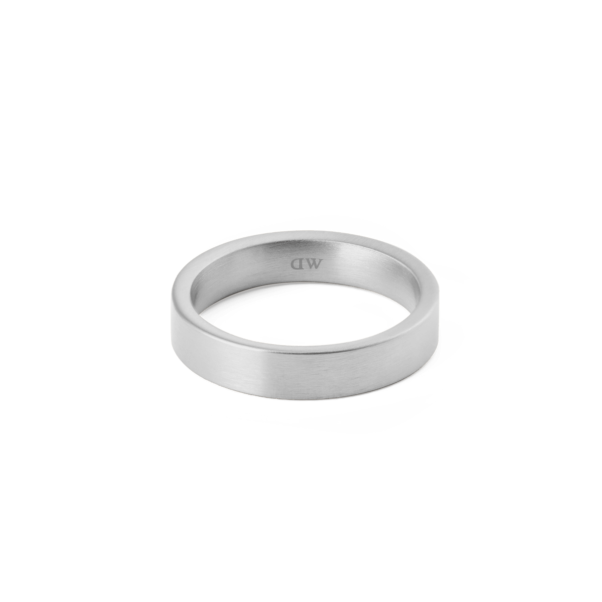 Line Ring Brushed Silver 4.5mm